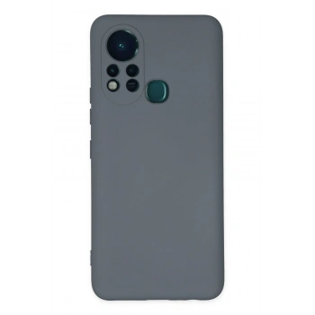 Mey İthalat®  İnfinix Hot 11s Kılıf Nano içi Kadife Silikon - Gri