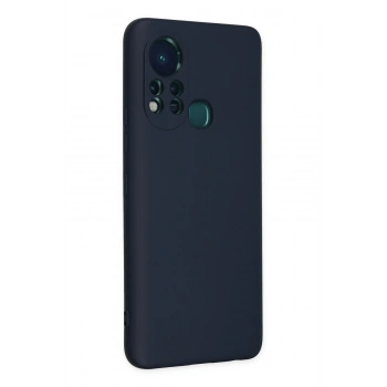 Mey İthalat®  İnfinix Hot 11s Kılıf Nano içi Kadife Silikon - Lacivert
