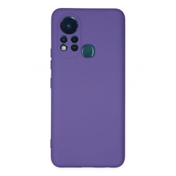Mey İthalat®  İnfinix Hot 11s Kılıf Nano içi Kadife Silikon - Mor
