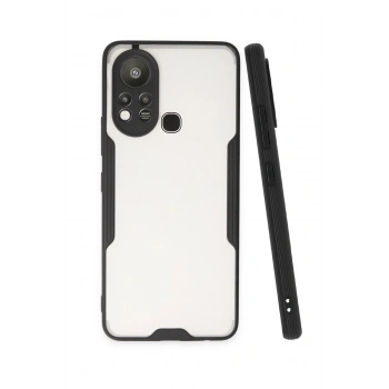 Mey İthalat®  İnfinix Hot 11s Kılıf Platin Silikon - Siyah