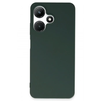 Mey İthalat®  İnfinix Hot 30i Kılıf First Silikon - Koyu Yeşil