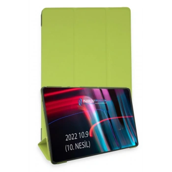 Mey İthalat®   iPad 2022 10.9 (10.nesil) Kılıf Tablet Smart Kılıf - Açık Yeşil