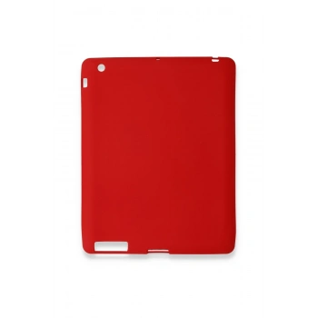 Mey İthalat®   iPad 4 9.7 Kılıf Evo Tablet Silikon - Kırmızı