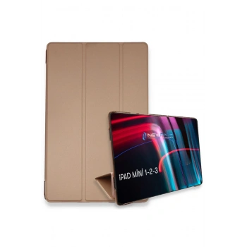 Mey İthalat®   iPad Mini 3 Kılıf Tablet Smart Kılıf - Rose Gold