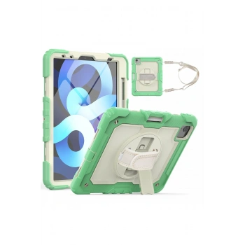 Mey İthalat®   iPad Pro 11 (2020) Kılıf Strap New Tablet Kapak - Yeşil