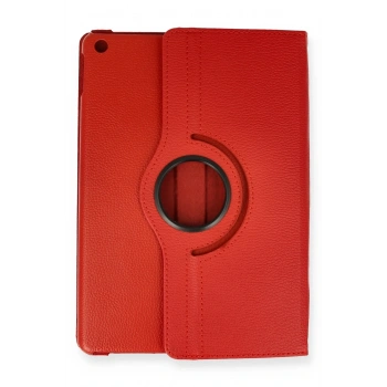 Mey İthalat®   iPad Pro 11 (2024) Kılıf 360 Tablet Deri Kılıf - Kırmızı