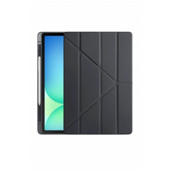 Mey İthalat®   iPad Pro 11 (2024) Kılıf Kalemlikli Hugo Tablet Kılıfı - Siyah