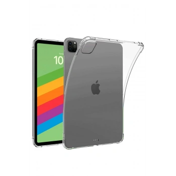 Mey İthalat®   iPad Pro 13 (2024) Kılıf Anti Shock Tablet Silikon - Şeffaf