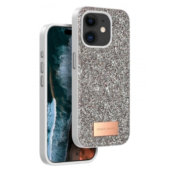Mey İthalat®   iPhone 11 Bright Simli Kapak - Gold