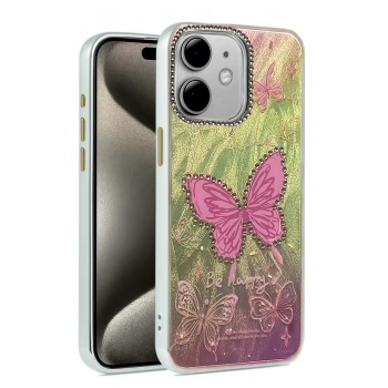 Mey İthalat®   iPhone 11 Kılıf Blade Aynalı Desenli Kapak - Desen 5