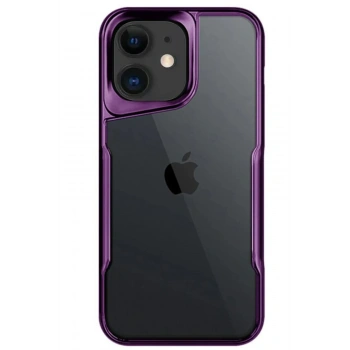 Mey İthalat®   iPhone 11 Kılıf Boyi Silikon Kapak - Derin Mor