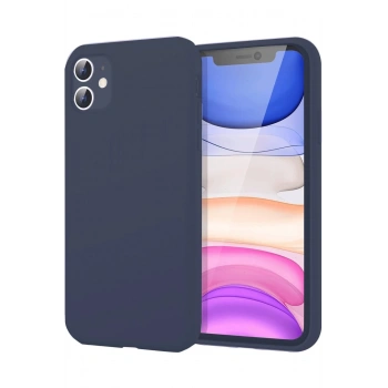 Mey İthalat®   iPhone 11 Kılıf First Silikon - Lacivert