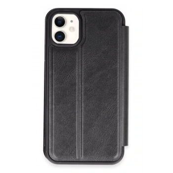 Mey İthalat®   iPhone 11 Kılıf Flip Cover - Siyah