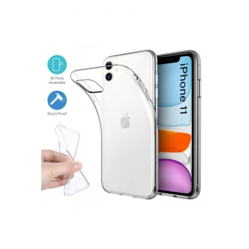 Mey İthalat®   iPhone 11 Kılıf Lüx Şeffaf Silikon