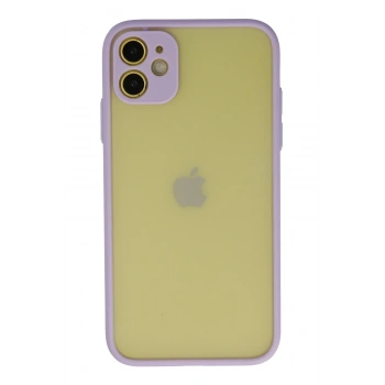 Mey İthalat®   iPhone 11 Kılıf Montreal Silikon Kapak - Mor