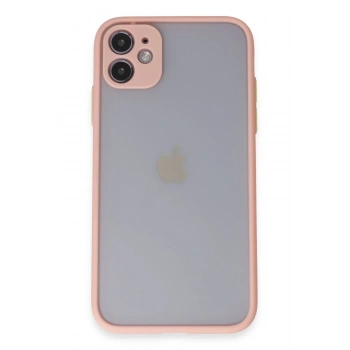 Mey İthalat®   iPhone 11 Kılıf Montreal Silikon Kapak - Pembe