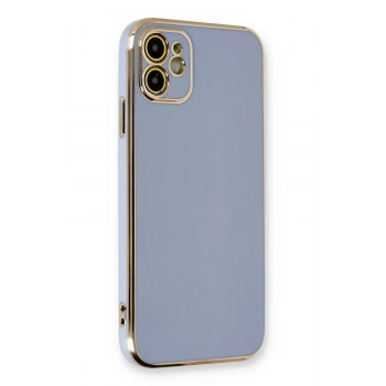Mey İthalat®   iPhone 11 Kılıf Volet Silikon - Mavi