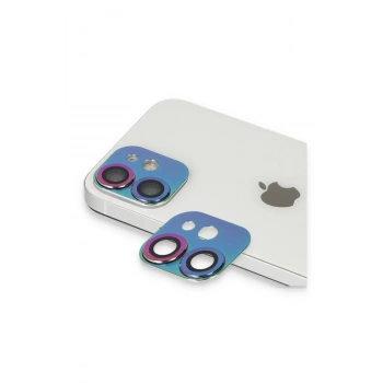 Mey İthalat® iPhone 11 Pers Alüminyum Kamera Lens - Rainbow