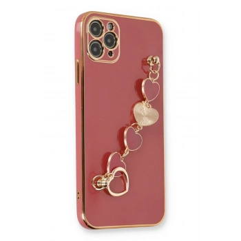 Mey İthalat®   iPhone 11 Pro Kılıf Esila Silikon - Kırmızı