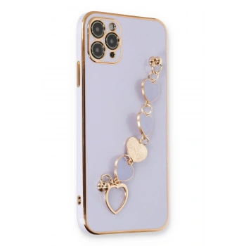Mey İthalat®   iPhone 11 Pro Kılıf Esila Silikon - Lila