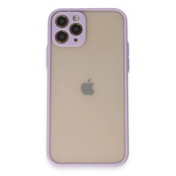 Mey İthalat®   iPhone 11 Pro Kılıf Montreal Silikon Kapak - Mor