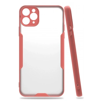 Mey İthalat®   iPhone 11 Pro Kılıf Platin Silikon - Pembe