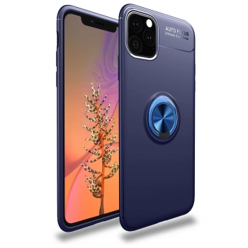 Mey İthalat®   iPhone 11 Pro Kılıf Range Yüzüklü Silikon - Mavi