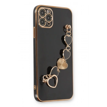 Mey İthalat®   iPhone 11 Pro Max Kılıf Esila Silikon - Siyah