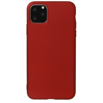 Mey İthalat®   iPhone 11 Pro Max Kılıf First Silikon - Bordo