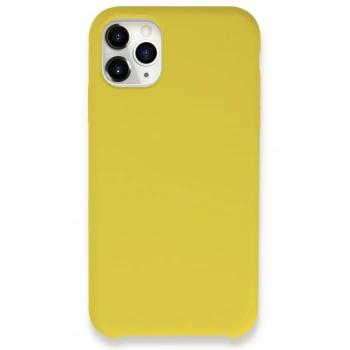 Mey İthalat®   iPhone 11 Pro Max Kılıf Lansman Legant Silikon - Sarı