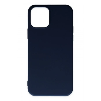 Mey İthalat® iPhone 11 Pro Max Kılıf Nano içi Kadife Silikon - Lacivert