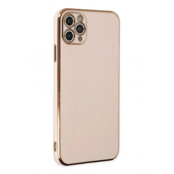 Mey İthalat®   iPhone 11 Pro Max Kılıf Volet Silikon - Pembe