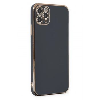 Mey İthalat®   iPhone 11 Pro Max Kılıf Volet Silikon - Siyah