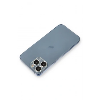 Mey İthalat®   iPhone 11 Pro Max Metal Kamera Lens Koruma Cam - Gümüş