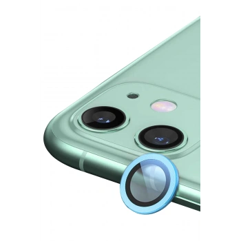 Mey İthalat®   iPhone 11 Raze Metal Kamera Lens - Mavi