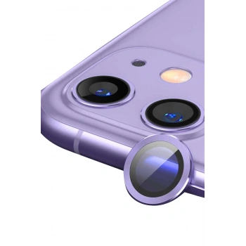 Mey İthalat®   iPhone 11 Raze Metal Kamera Lens - Mor