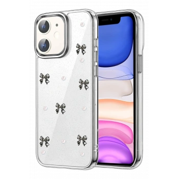 Mey İthalat®   iPhone 12 Fiyonk Desenli Kapak - Desen 8