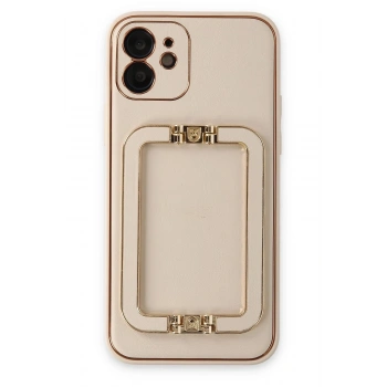 Mey İthalat®   iPhone 12 Kılıf Coco Elit Kapak - Gold