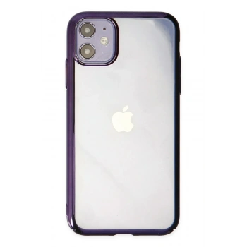 Mey İthalat®   iPhone 12 Kılıf Element Silikon - Mor