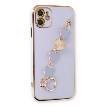 Mey İthalat®   iPhone 12 Kılıf Esila Silikon - Lila