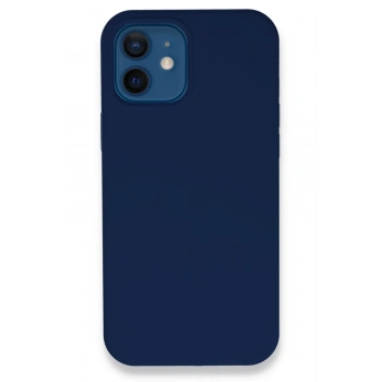 Mey İthalat®   iPhone 12 Kılıf Lansman Legant Silikon - Lacivert