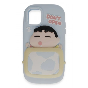 Mey İthalat®   iPhone 12 Kılıf Poky Karakter Silikon Kapak - Desen 3