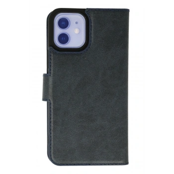 Mey İthalat®   iPhone 12 Kılıf Trend S Plus Kapaklı Kılıf - Lacivert