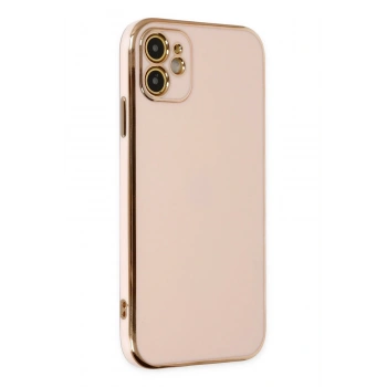 Mey İthalat®   iPhone 12 Kılıf Volet Silikon - Pembe