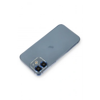 Mey İthalat®   iPhone 12 Metal Kamera Lens Koruma Cam - Mavi