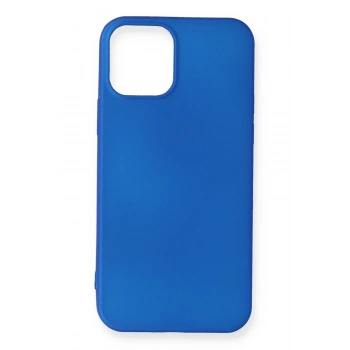 Mey İthalat®   iPhone 12 Mini Kılıf First Silikon - Mavi