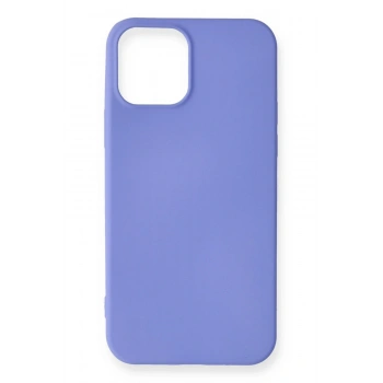 Mey İthalat®   iPhone 12 Mini Kılıf First Silikon - Mor