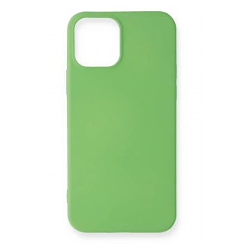 Mey İthalat®   iPhone 12 Mini Kılıf First Silikon - Yeşil