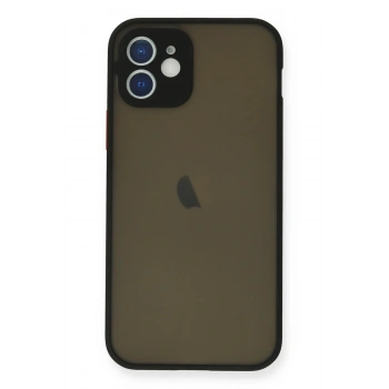 Mey İthalat®   iPhone 12 Mini Kılıf Montreal Silikon Kapak - Siyah