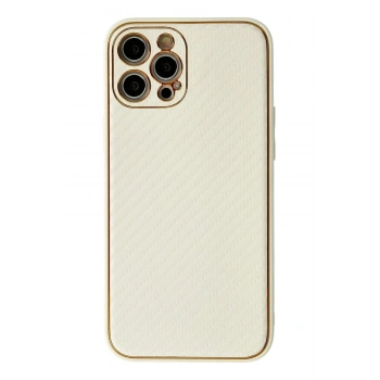 Mey İthalat®   iPhone 12 Pro Kılıf Coco Karbon Silikon - Beyaz